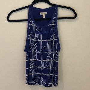 Silence + Noise blue and silver top, size S